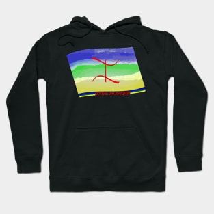 Nouvel An Amazigh Watercolor Flag Hoodie